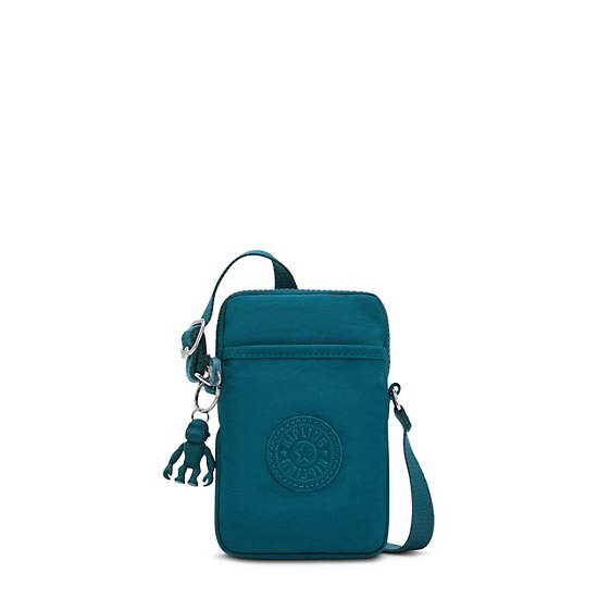 Kipling Tally Crossbody Telefoon Tas Turquoise | België 1851LI